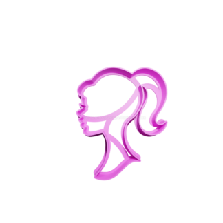 silueta de la barbie