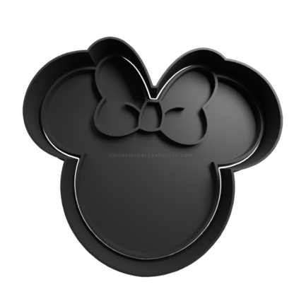 Minnie Mouse Con Moño Cortante Para Galletitas logo minnie copia
