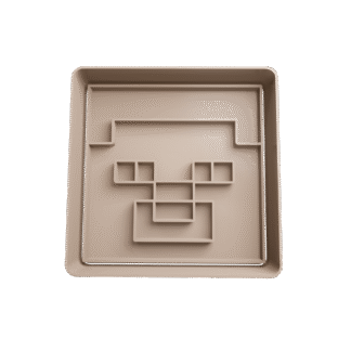 Cara De Minecraft Cortante Para Galletitas