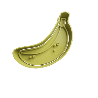 Banana Fruta Cortante Para Galletitas