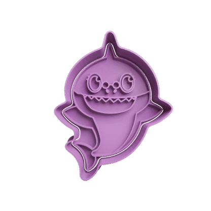 Abuela Tiburón De Baby Shark Cortante Para Galletitas