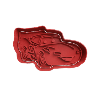 Rayo McQueen De Cars Cortante Para Galletitas