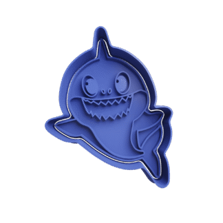 Papá Tiburón De Baby Shark Cortante Para Galletitas