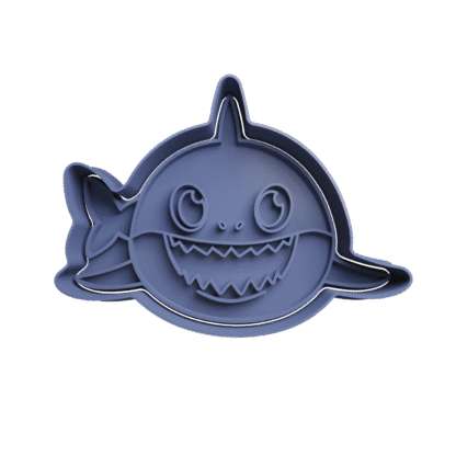 Tiburón Con Cola De Baby Shark Cortante Para Galletitas
