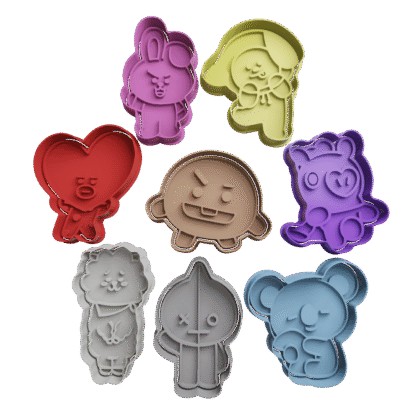 Set bt21 BTS Cortantes Para Galletitas