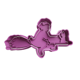 Kiki En Su Escoba Cortante Para Galletitas