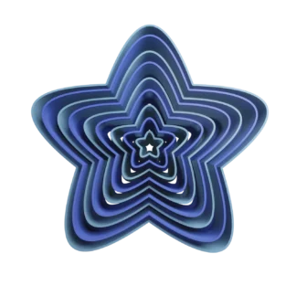 Set De Estrellas Redondeadas Cortantes Para Galletitas