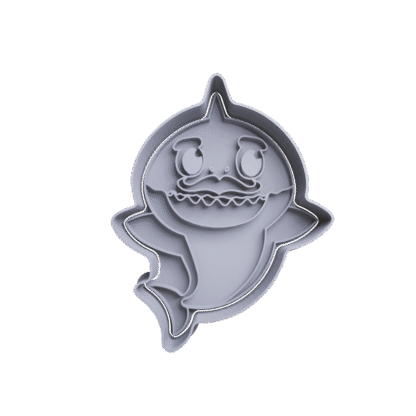 Abuelo Tiburón De Baby Shark Cortante Para Galletitas
