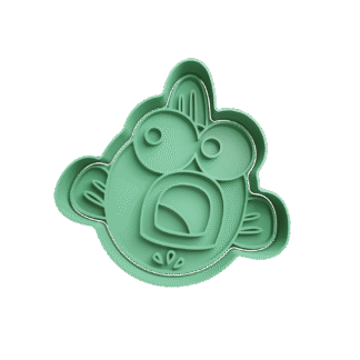 Pez De Baby Shark Cortante Para Galletitas