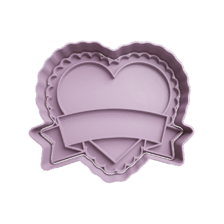 Corazón Con Etiqueta San Valentin Cortante Para Galletitas