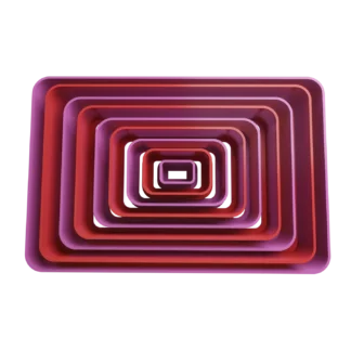 Set De Rectangulos Ondulados Cortantes Para Galletitas