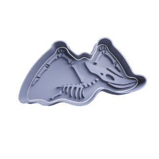 Fósil de Dinosaurio Pterodáctilo Cortante Para Galletitas
