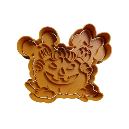 Mickey Mouse y Minnie Mouse Halloween Cortante Para Galletitas push mickey y minnie halloween copia