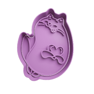 Gato con Corazon Cortante Para Galletitas