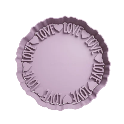 Circulo Con Letras Love Cortante Para Galletitas push circulo con letras y corazon copia