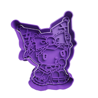 Kuromi Dama Antigua Cortante Para Galletitas