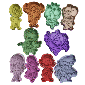 Set One Piece Chibi Cortantes Para Galletitas
