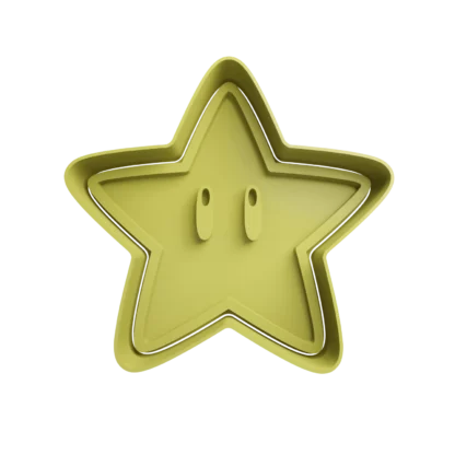 Estrella De Mario Bros Cortante Para Galletitas push estrella de mario bros copia