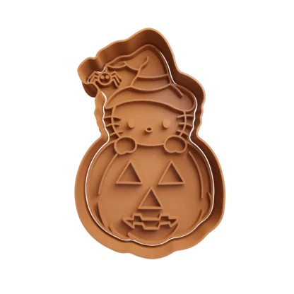 Hello Kitty En Calabaza Halloween Cortante Para Galletitas push kitty halloween 2 copia