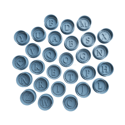 Set Letras Abecedario En Circulo Cortantes Para Galletitas