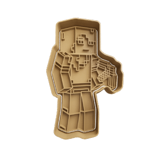 Aldeano De Minecraft Cortante Para Galletitas 3