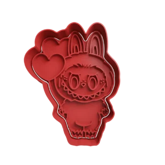 Labubu San Valentin Cortante Para Galletitas