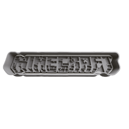 Logo De Minecraft Cortante Para Galletitas