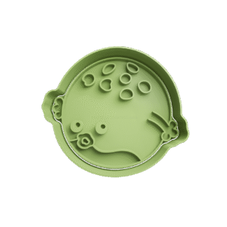 Sapo Inflado de Shrek Cortante Para Galletitas