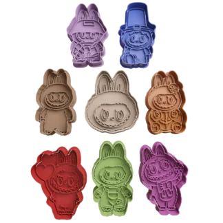 Set Labubu Cortantes Para Galletitas