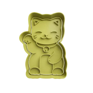 Gato De La Suerte Maneki-neko Cortante Para Galletitas 1