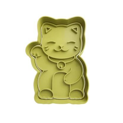 Gato De La Suerte Maneki-neko Cortante Para Galletitas 1