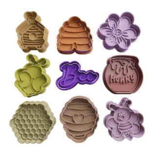 Cortantes Para Galletitas Mini Pasteleria Set Abeja