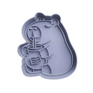 Carpincho Capibara Tomando Mate Cortante Para Galletitas