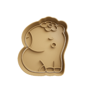 Carpincho Capibara Con Flor Cortante Para Galletitas 2