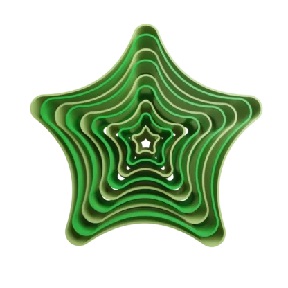 Set De Estrellas Redondeadas Cortantes Para Galletitas 2