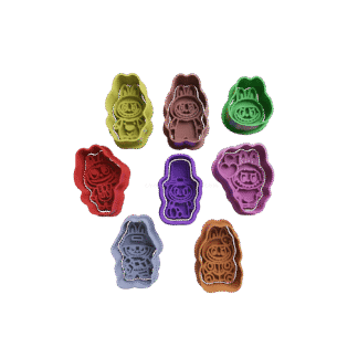 Set Labubu Cortantes Para Galletitas Cortantes Mini