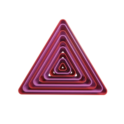 Set De Triangulos Redondeados Cortantes Para Galletitas