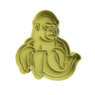 Chimpanzini Bananini Cortante Para Galletitas
