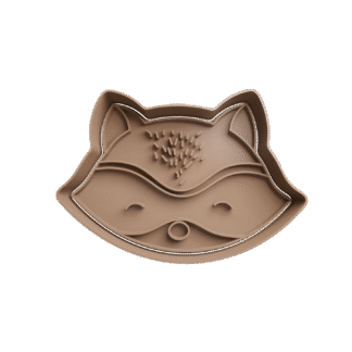 Cabeza De Mapache Cortante Para Galletitas