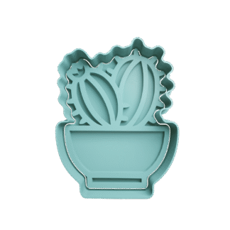 Cactus En Maceta Cortante Para Galletitas 2