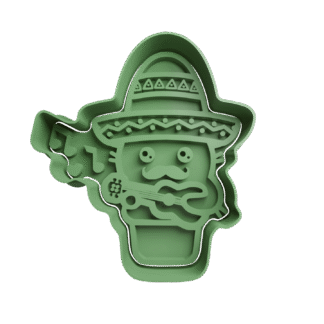 Cactus Con Bigote Cortante Para Galletitas