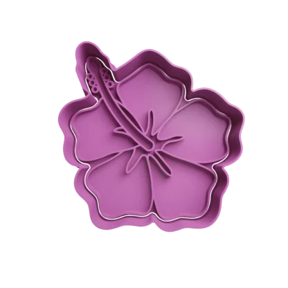 Flor Hawaiana Hibisco Cortante Para Galletitas 2