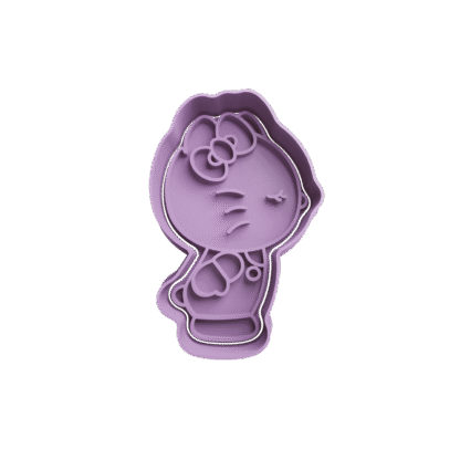 Hello Kitty Beso Cortante Para Galletitas