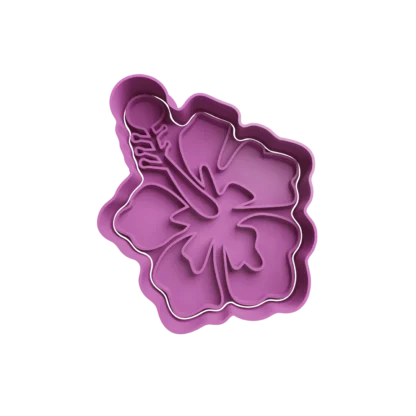 Flor Hawaiana Hibisco Cortante Para Galletitas 1