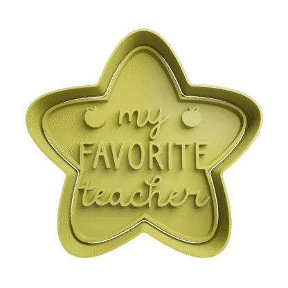 My Favorite Teacher Dia Del Maestro Cortante Para Galletitas