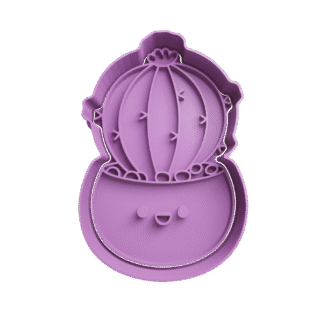 Cactus Con Carita Cortante Para Galletitas