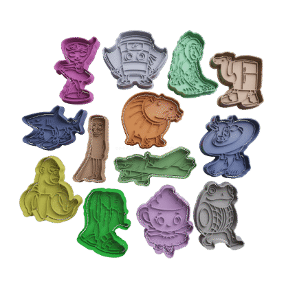 Set Brainrot Meme Cortante Para Galletitas