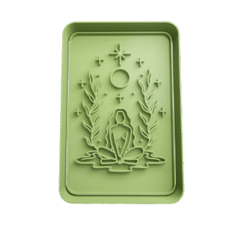 Chica Espiritual Carta Tarot Holistico Cortante Para Galletitas