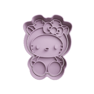 Hello Kitty Reno Navidad Cortante Para Galletitas