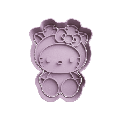 Hello Kitty Reno Navidad Cortante Para Galletitas